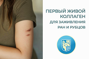 ФГБУ «НМИЦ РК»: ПЕРВЫЙ ЖИВОЙ КОЛЛАГЕН для заживления ран и рубцов
