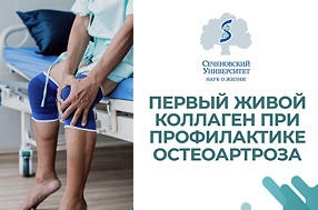 Сеченовский университет: ПЕРВЫЙ ЖИВОЙ КОЛЛАГЕН при профилактике остеоартроза